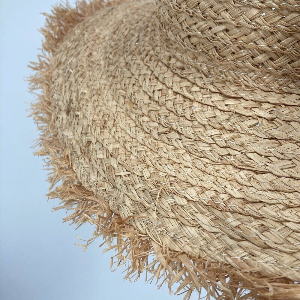Steve Madden Tan Straw Hat with Embellishments - Picture 4 of 9
